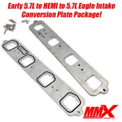 Early 5.7L to 5.7L Eagle HEMI Intake Conversion Plates - Click Image to Close